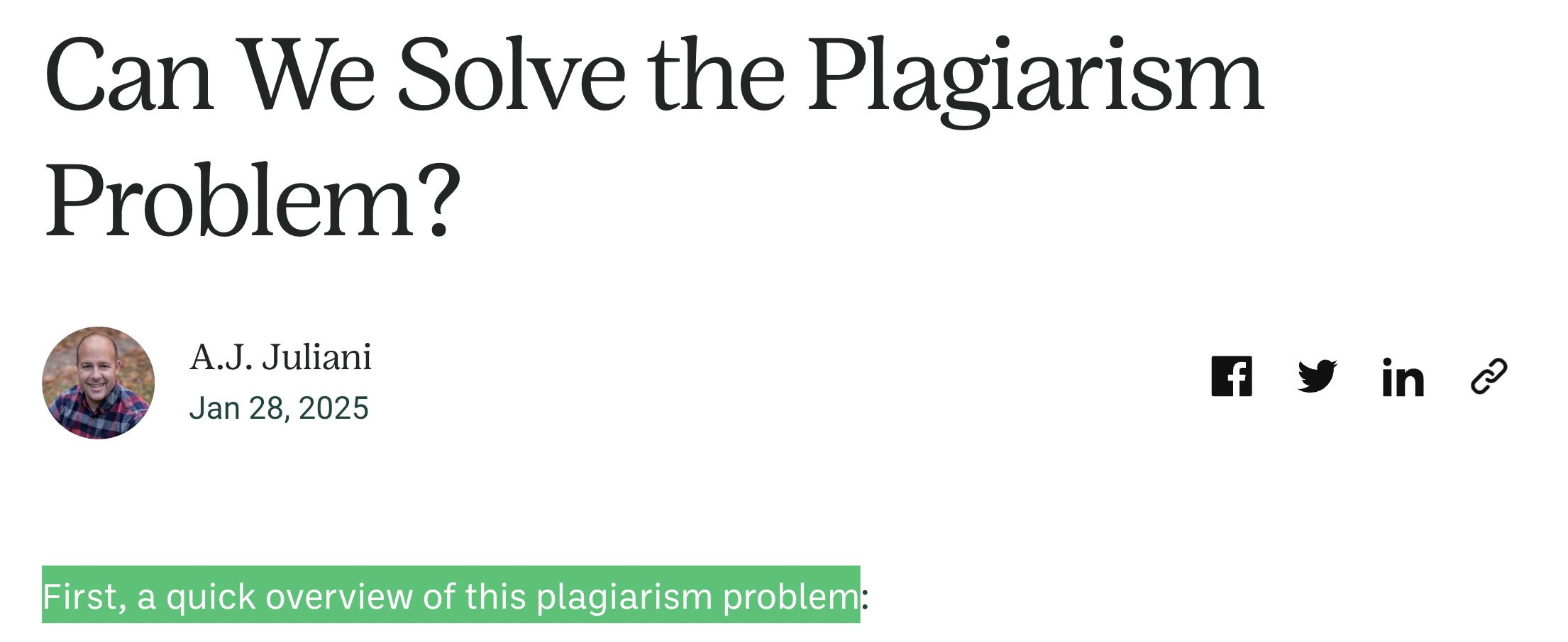 Plagerism